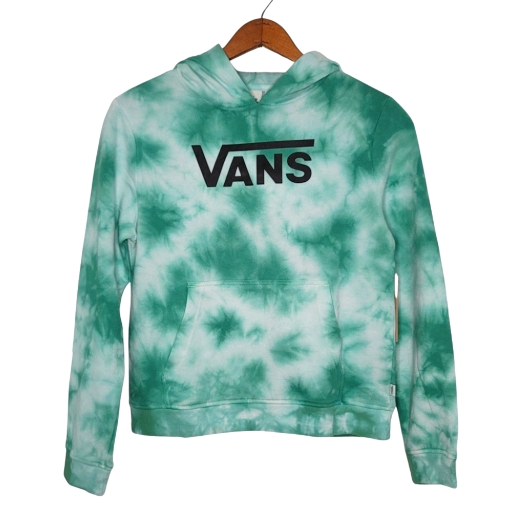 NWT Vans Green Tie Dye Girls Hoodie with Pocket